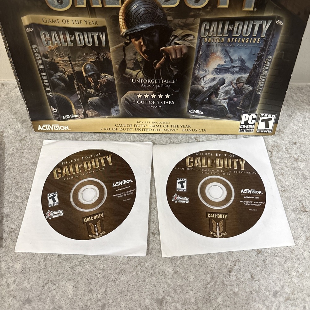 Call of Duty Deluxe Edition Game Of The Year & United Offensive* Box Set - Picture 14 of 14